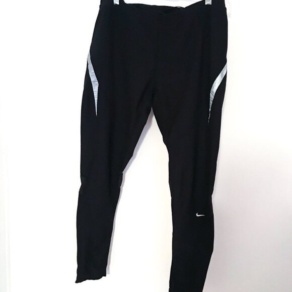 Nike Pants - Nike Fit Dry women's high waist full length running pants tights Size Large